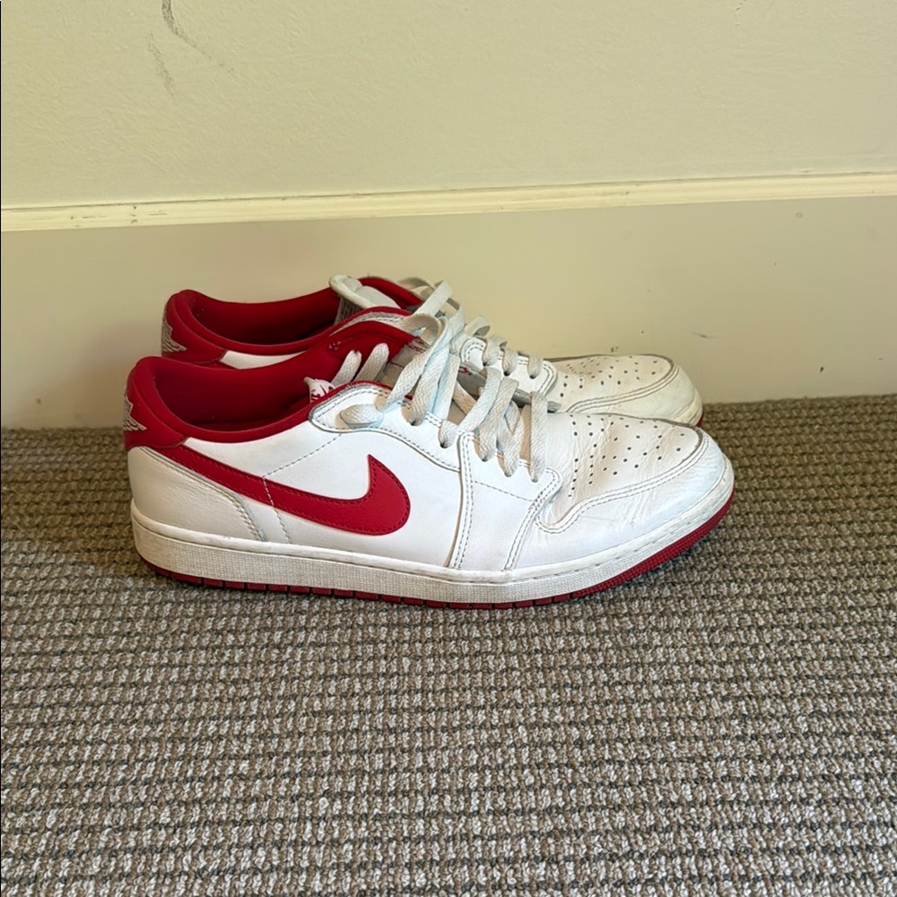 Nike Jordan Low 1 Retro OG White and Red